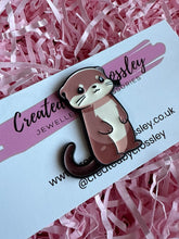 Load image into Gallery viewer, Otter Pin Badge
