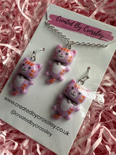 Load image into Gallery viewer, Purple Cat Jewellery Set
