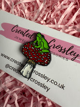 Load image into Gallery viewer, Mushroom Frog Pin Badge
