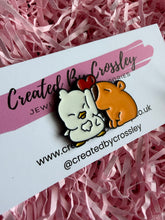 Load image into Gallery viewer, Capybara Chicken Pin Badge
