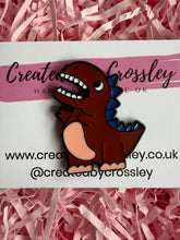 Load image into Gallery viewer, Dinosaur Pin Badge
