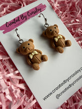 Load image into Gallery viewer, Teddy Bear Charm Earrings
