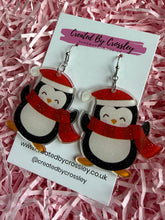 Load image into Gallery viewer, Large Penguin Charm Earrings
