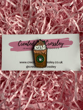 Load image into Gallery viewer, Catpuccino Cat Coffee Pin Badge
