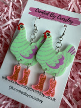 Load image into Gallery viewer, Chicken Charm Earrings
