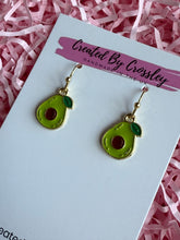 Load image into Gallery viewer, Avocado Charm Earrings
