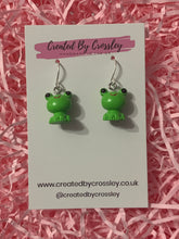 Load image into Gallery viewer, Frog Charm Earrings
