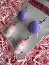 Load image into Gallery viewer, Milk Macaron Earring Duo
