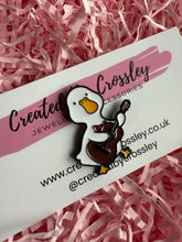 Load image into Gallery viewer, Guitar Duck Pin Badge
