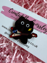Load image into Gallery viewer, Guitar Cat Pin Badge
