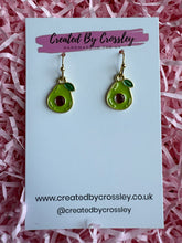Load image into Gallery viewer, Avocado Charm Earrings
