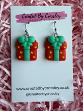 Load image into Gallery viewer, Chunky Gift Box Charm Earrings
