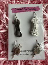 Load image into Gallery viewer, Knitting Earring Duo
