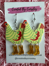 Load image into Gallery viewer, Chicken Charm Earrings
