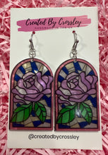 Load image into Gallery viewer, Large Rose Arch Charm Earrings
