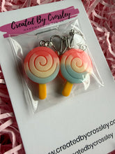 Load image into Gallery viewer, Colour Fade Lolly Clip On Earrings
