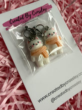 Load image into Gallery viewer, White Cat Clip On Earrings
