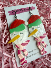 Load image into Gallery viewer, Large Snowman Charm Earrings
