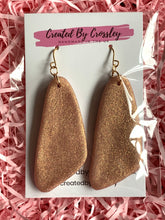 Load image into Gallery viewer, Sparkly Gold Clay Earrings and Necklace
