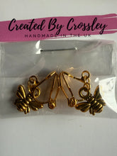 Load image into Gallery viewer, Mini Bee Clip On Earrings
