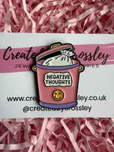 Load image into Gallery viewer, Negative Thoughts Bin Pin Badge
