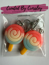 Load image into Gallery viewer, Colour Fade Lolly Clip On Earrings

