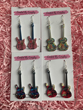 Load image into Gallery viewer, Guitar Charm Earrings
