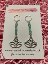 Load image into Gallery viewer, Green Lotus Hearing Aid Charms
