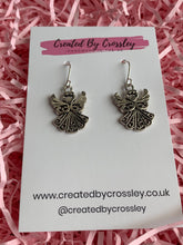 Load image into Gallery viewer, Detailed Angel Charm Earrings
