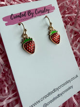 Load image into Gallery viewer, Strawberry Charm Earrings
