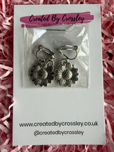 Load image into Gallery viewer, Sunflower Clip On Earrings
