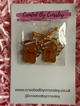 Load image into Gallery viewer, Gingerbread Man Clip On Earrings
