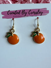 Load image into Gallery viewer, Orange Charm Earrings
