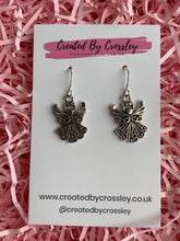 Load image into Gallery viewer, Detailed Angel Charm Earrings
