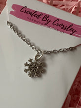 Load image into Gallery viewer, Mini Snowflake Charm Necklace
