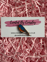 Load image into Gallery viewer, Eastern Bluebird Bird Pin Badge
