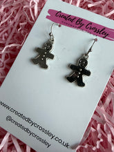 Load image into Gallery viewer, Gingerbread Man Charm Earrings
