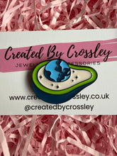 Load image into Gallery viewer, Space Avocado Pin Badge
