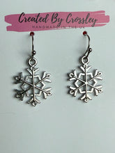 Load image into Gallery viewer, Snowflake Charm Earrings
