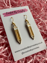 Load image into Gallery viewer, Pencil Charm Earrings
