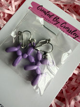 Load image into Gallery viewer, Balloon Dog Clip On Earrings
