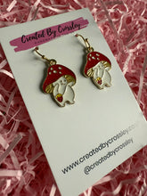 Load image into Gallery viewer, Mushroom Guy Charm Earrings
