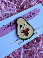 Load image into Gallery viewer, Cute Avocado Pin Badge
