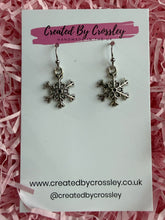 Load image into Gallery viewer, Snowflake Charm Earrings
