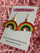 Load image into Gallery viewer, Large Rainbow Charm Earrings
