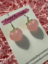 Load image into Gallery viewer, Pink Peach Charm Earrings

