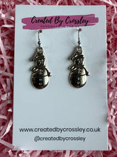 Load image into Gallery viewer, Snowman Charm Earrings
