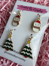 Load image into Gallery viewer, Snow Tree Earring Duo
