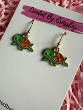 Load image into Gallery viewer, Turtle Charm Earrings
