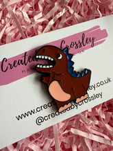 Load image into Gallery viewer, Dinosaur Pin Badge
